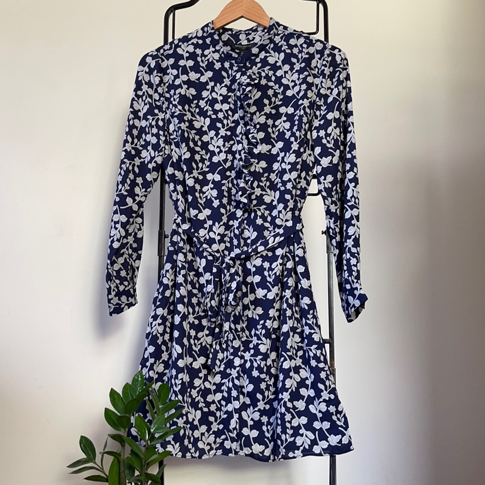 Banana Republic Floral Button Down Dress 10P